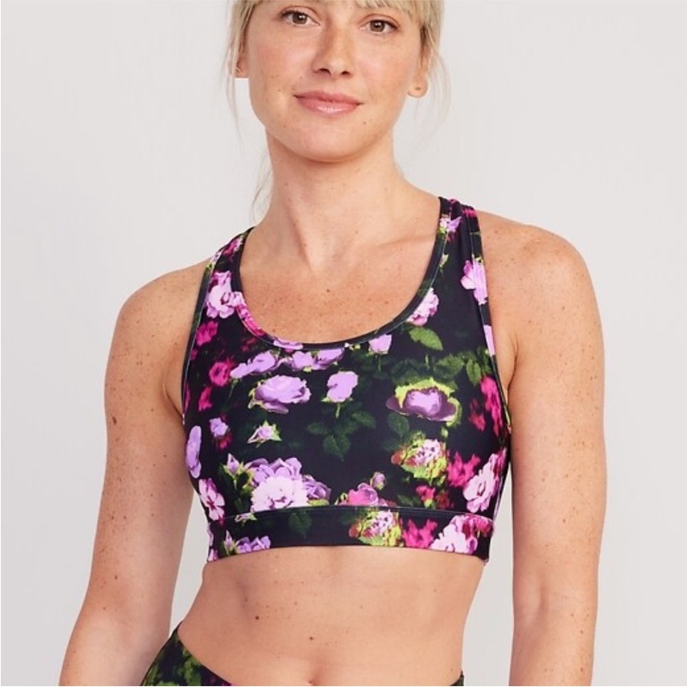 Old navy floral sports bra